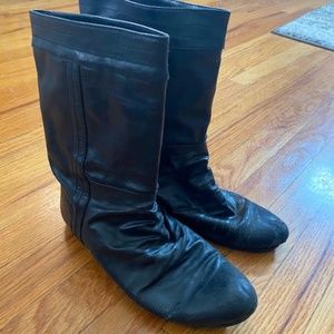 Black Leather Boots